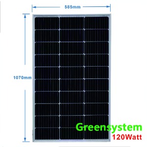태양광 패널 120W / 고효율 / 캠핑, 농막, 보안등 etc.